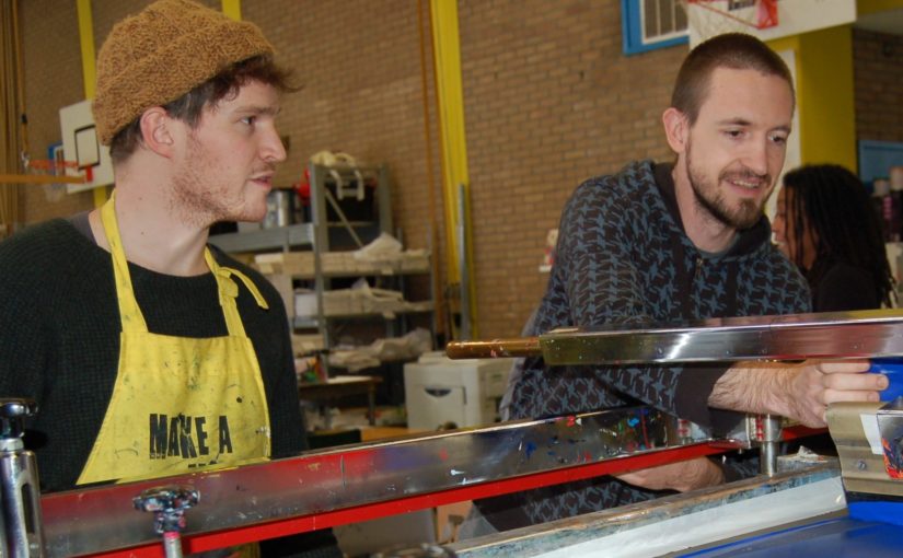 Screen print jamsession with ZEDZ